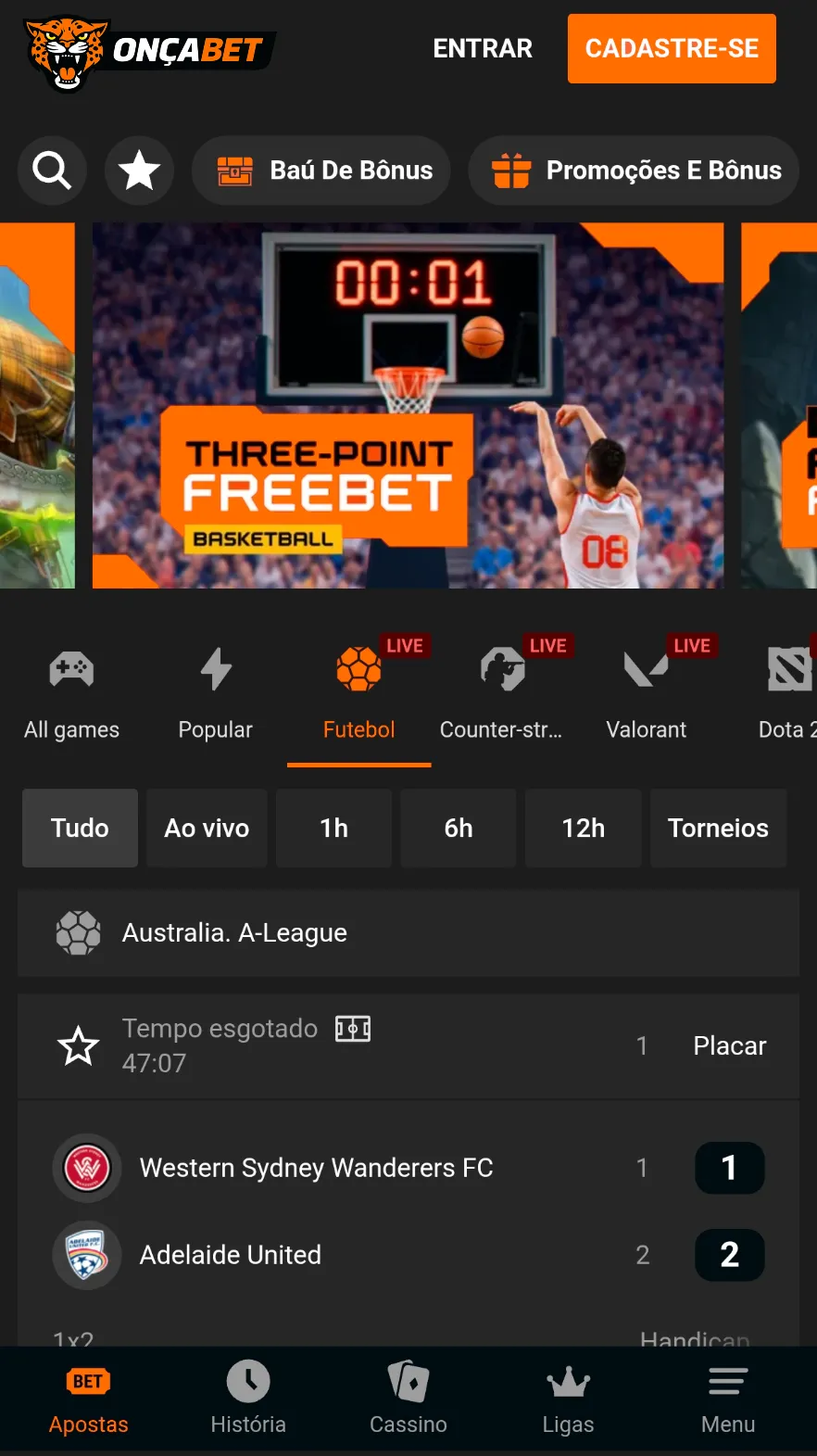 OncaBet - screenshot.webp
